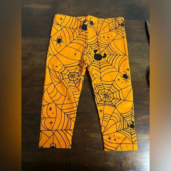 Disney Junior Minnie Mouse Halloween Infant Pants 12M | Spiderweb Print - Picture 2 of 4